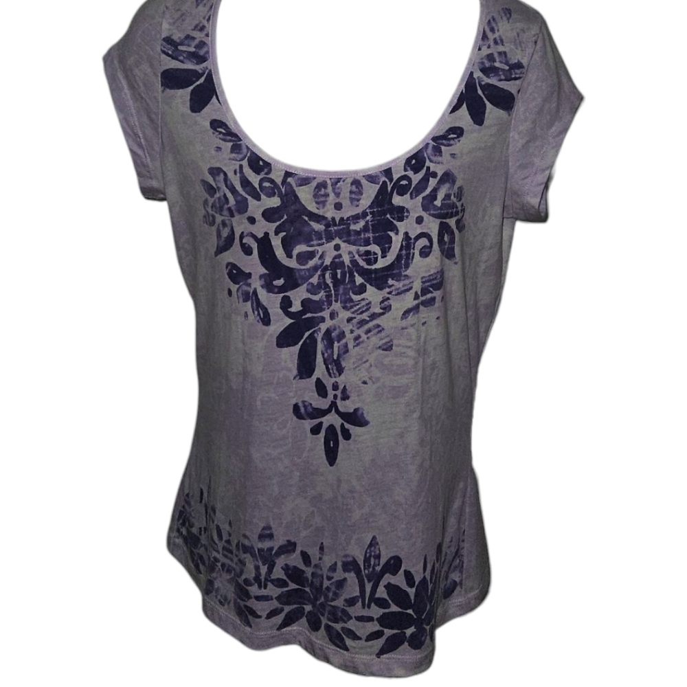 NWT Liz & Co. Scoop Neck Mini Sleeve Top